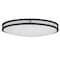 Designers Fountain 32 inch Oval Matte Black Integrated 3000K CCT LED Ceiling Light Flush Mount 3200LEDC-43 - alternate 1